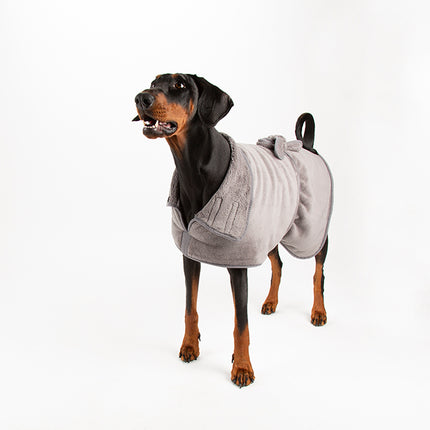 Scruffs Expedition Pet Drying Robe Storm Grey 76cm
