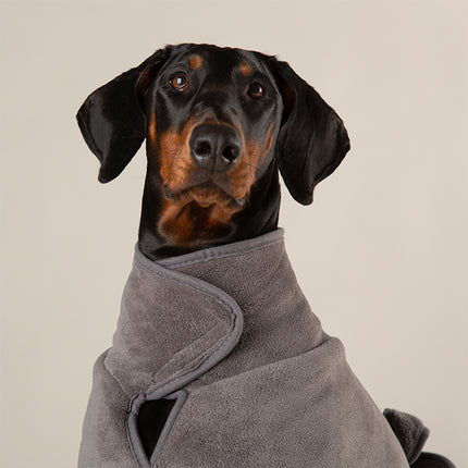 Scruffs Expedition Pet Drying Robe Storm Grey 76cm