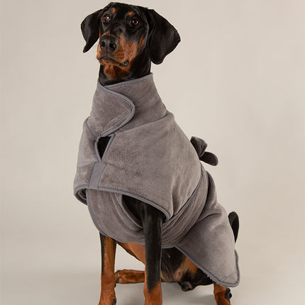 Scruffs Expedition Pet Drying Robe Storm Grey 76cm