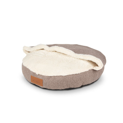 Scruffs Seattle Burrow Cat Bed Stone Grey 50cm