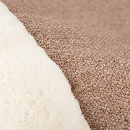 Scruffs Seattle Crinkle Sleeping Bag Cat Bed Sienna Brown