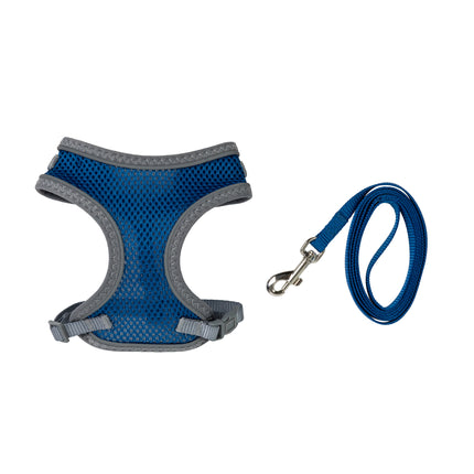 Furwear - Basic Cat Harness & Lead (Blue)