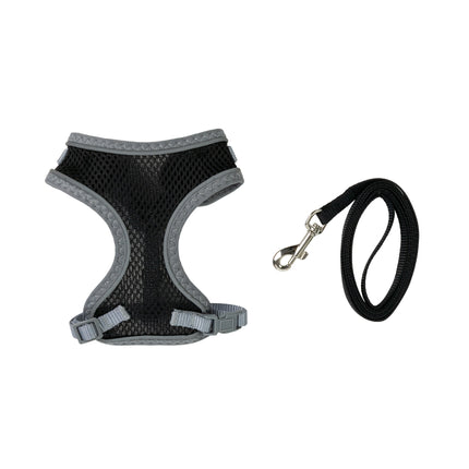 Furwear - Basic Cat Harness & Lead (Black)