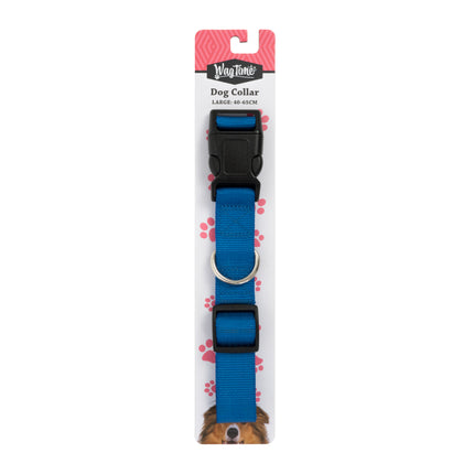 WagTime Essentials Dog Collar Blue - Large
