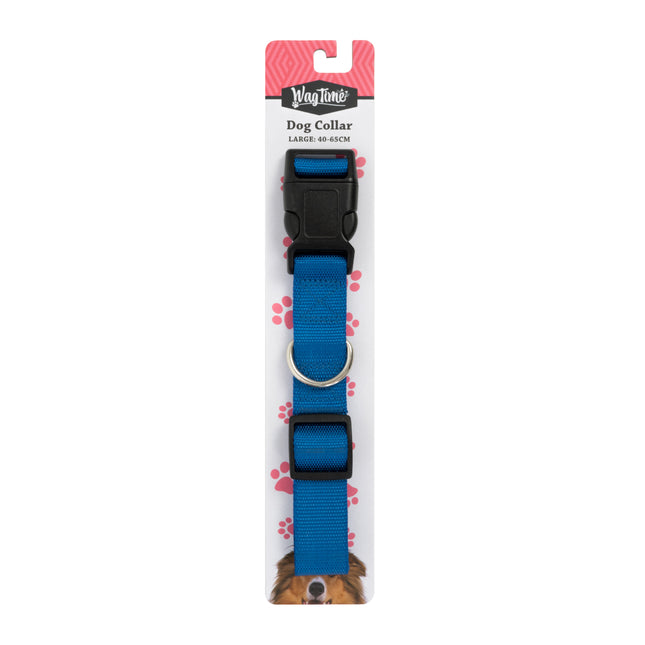 WagTime Essentials Dog Collar Blue - Large