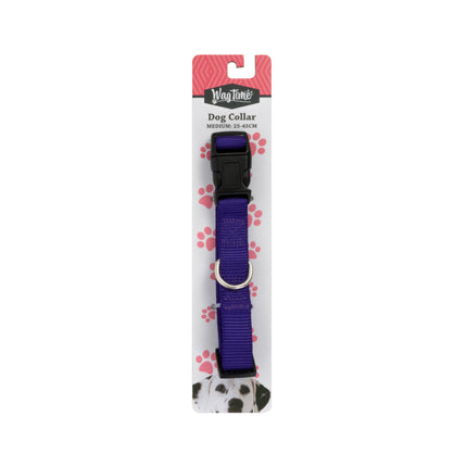 WagTime Essentials Dog Collar Purple - Large