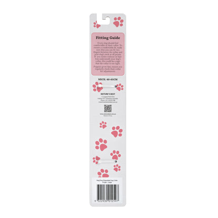 WagTime Essentials Dog Collar Purple - Large