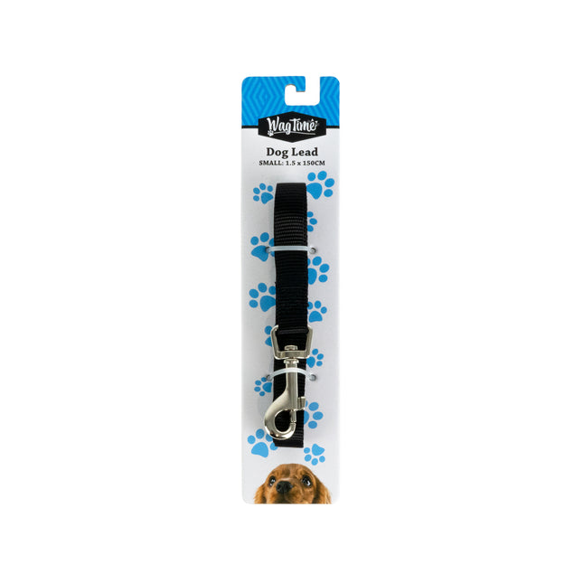 WagTime Essentials Dog Lead Black - Large