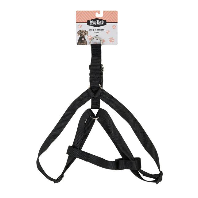 WagTime Essentials Dog Harness Black - Large
