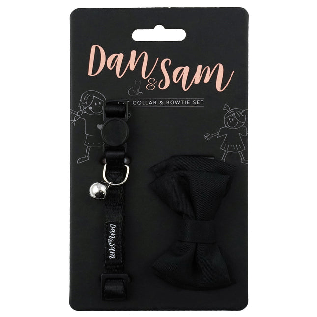 Dan & Sam - Cat Collar & Bowtie (Feeling Fancy Black)