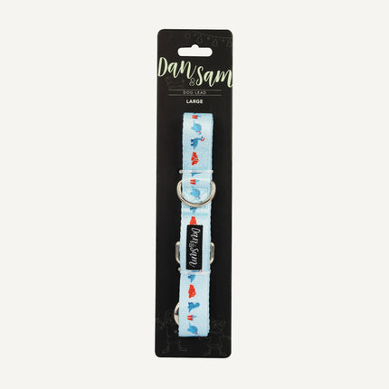 Dan & Sam - Dog Lead (Dino Christmas) - Large