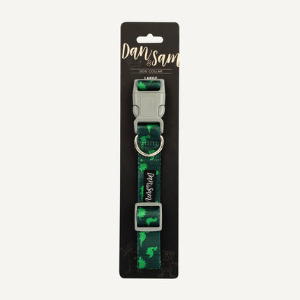 Dan & Sam - Dog Collar (Dinosaur Land) - Large