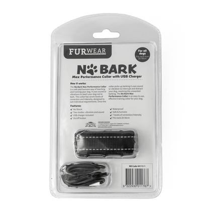 Furwear - No Bark Max Performance Collar (With USB)