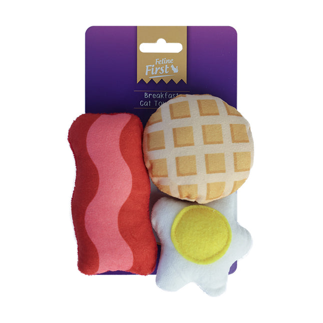 Feline First Breakfast Cat Toy Trio