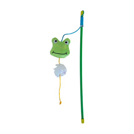 Feline First Leaping Frog Cat Wand