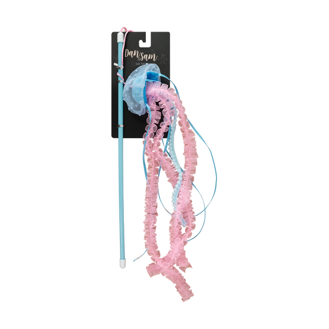 Dan & Sam Frilly Jellyfish Cat Wand