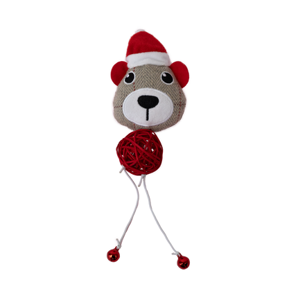 Dan & Sam - Christmas Rattan Ball Mouse (23cm)
