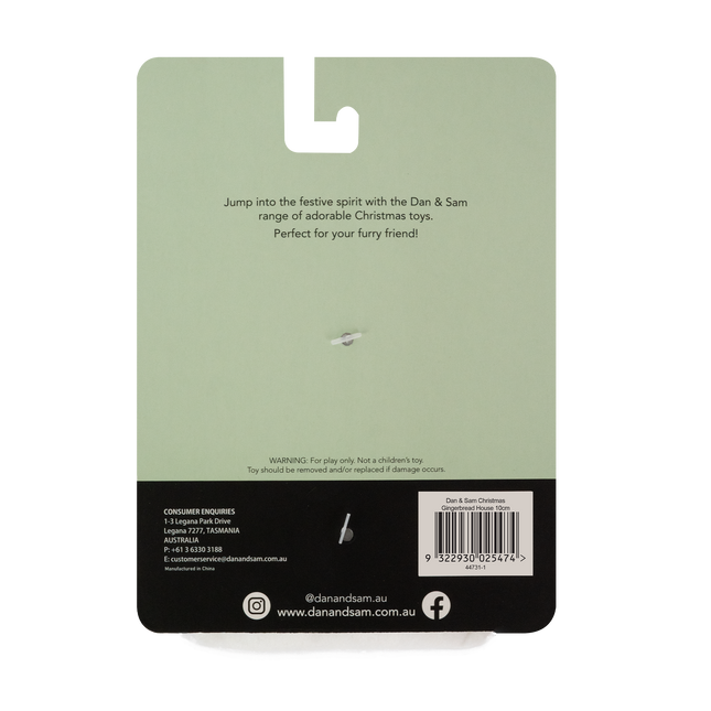 Dan & Sam - Christmas Gingerbread House (10cm)