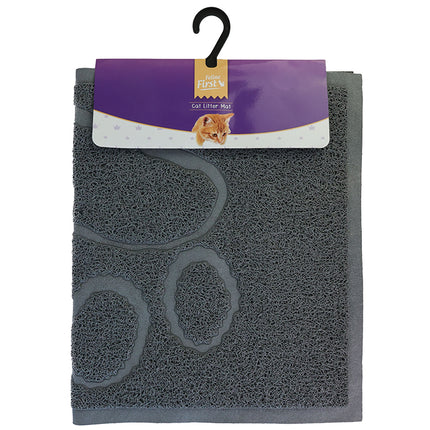 Feline First Cat Litter Mat Grey 75 x 46cm