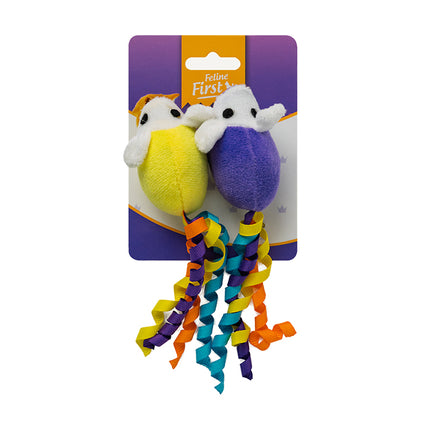 Feline First Colourful Mice 2pk