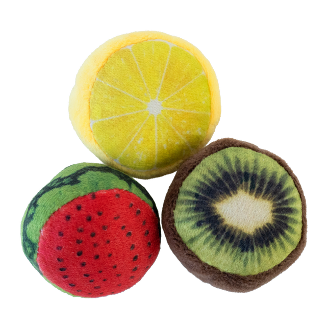 Feline First Fruit Salad Ball Trio