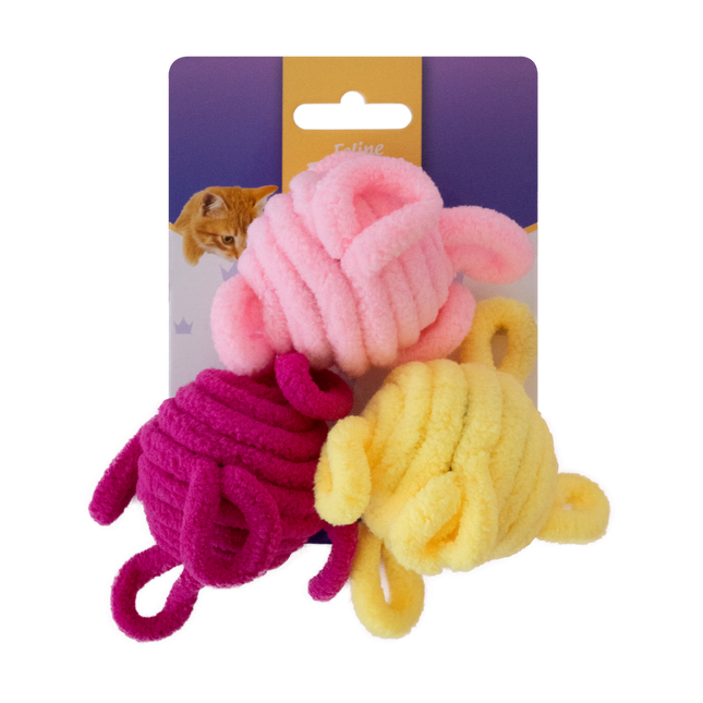 Feline First Vibrant Threaded Ball Trio