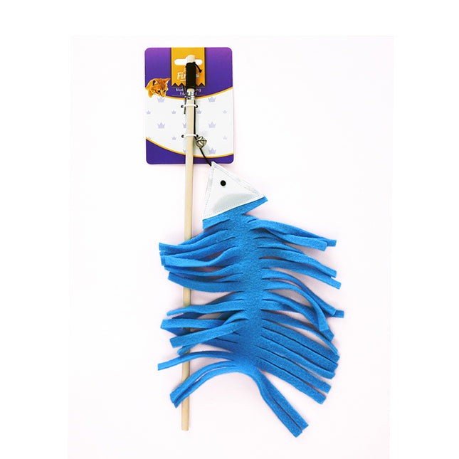 Feline First Blue Swimming Fish Wand