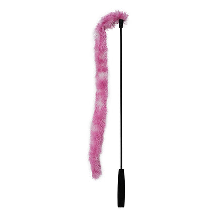 Feline First Pink Fluffy Tail Cat Wand
