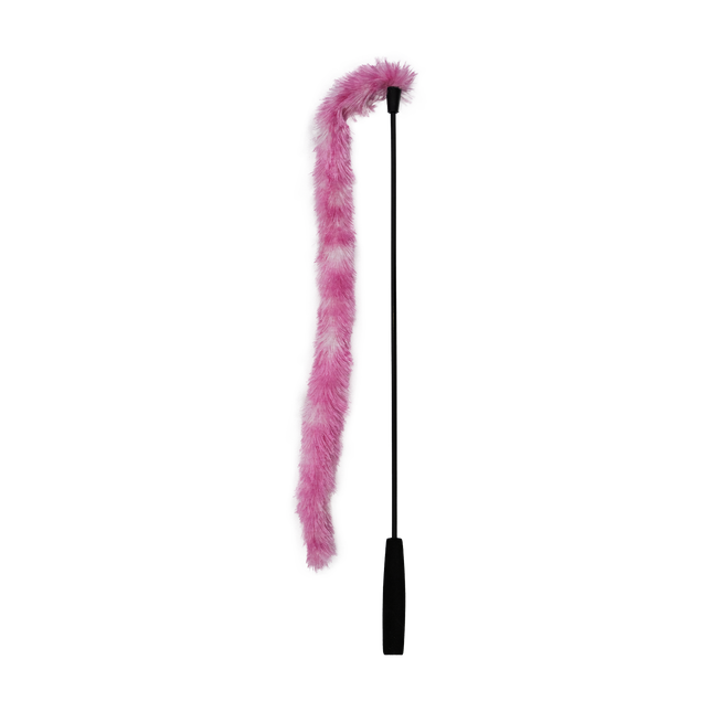 Feline First Pink Fluffy Tail Cat Wand