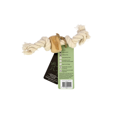 Dan & Sam - Teaser Coffee Wood Rope Toy