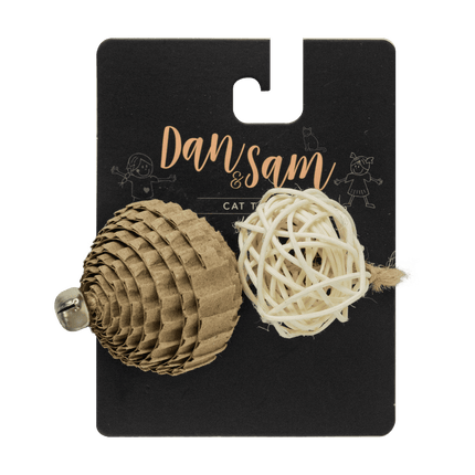 Dan & Sam Spin Ball Cat Toy