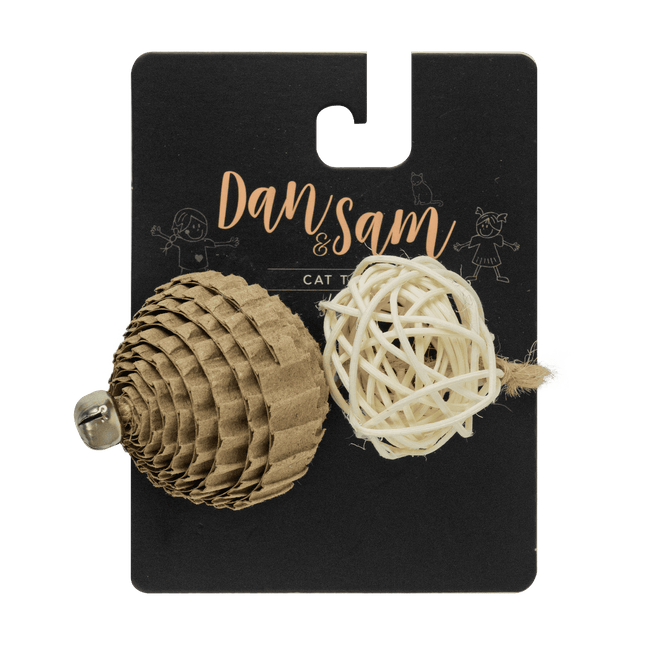 Dan & Sam Spin Ball Cat Toy