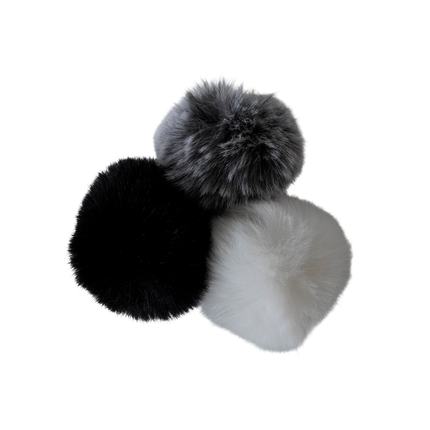 Dan & Sam Monochrome Fluff Ball Cat Toy Trio