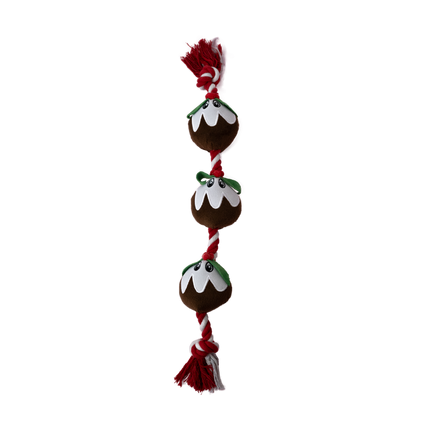 Dan & Sam Christmas Pudding Rope Toy