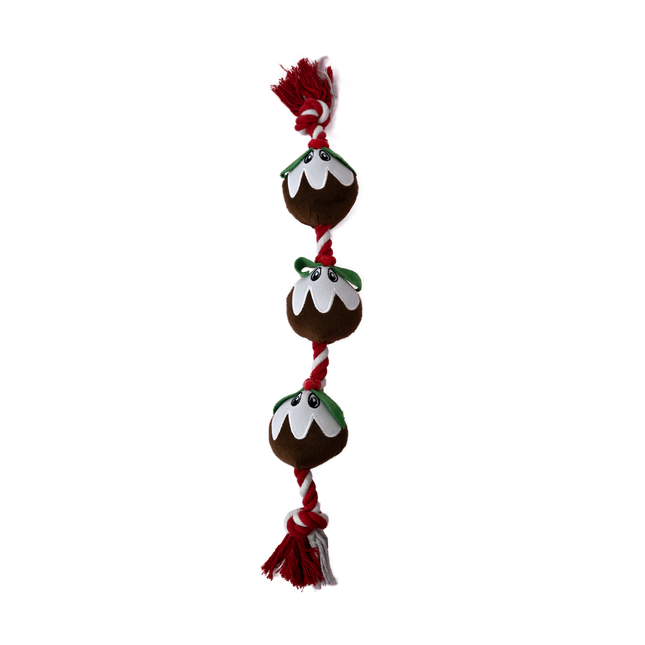 Dan & Sam Christmas Pudding Rope Toy