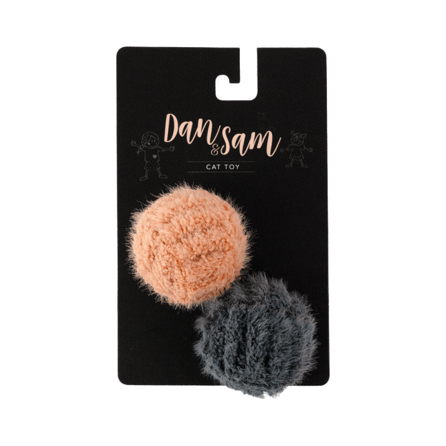 Dan & Sam Blush and Grey Plush Balls