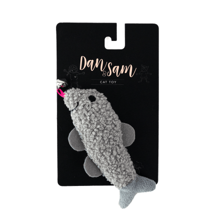 Dan & Sam Plush Grey Seal Cat Toy