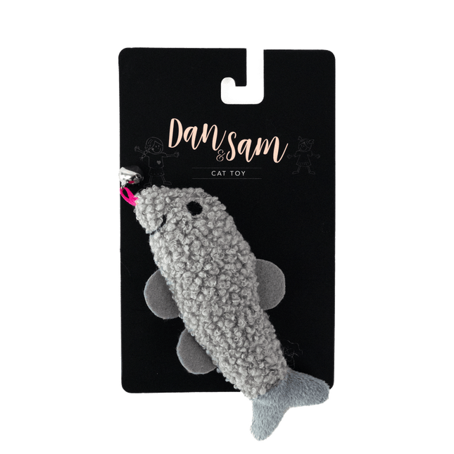Dan & Sam Plush Grey Seal Cat Toy