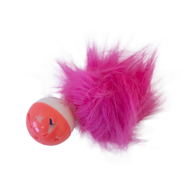 Dan & Sam Pink Plastic and Fluffy Ball Duo