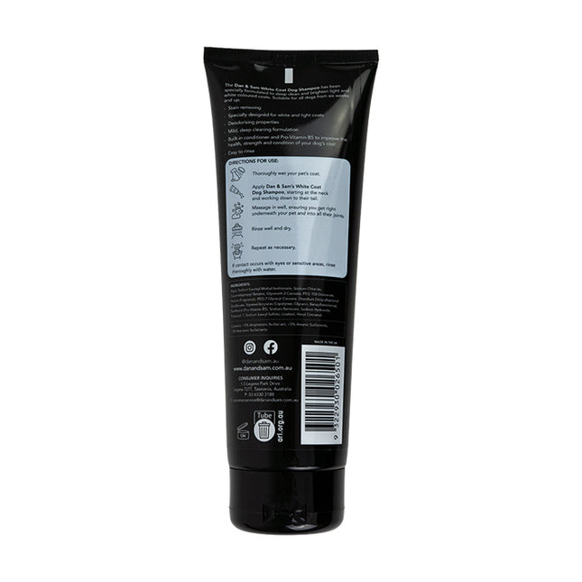 Dan & Sam White Coat Dog Shampoo 250ml