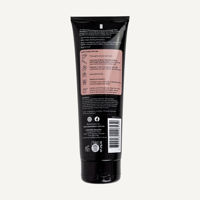 Dan & Sam Hairytale Ending Anti-Tangle Dog Shampoo 250ml