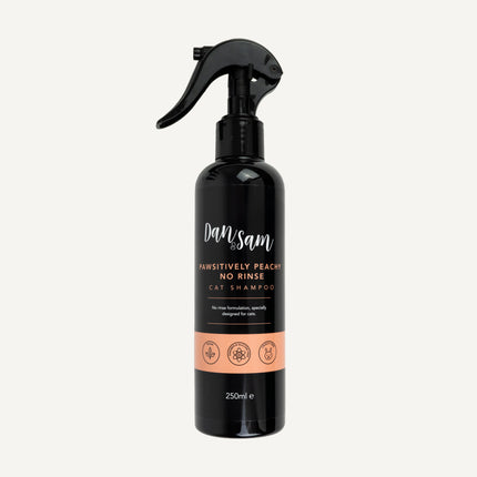 Dan & Sam Pawsitively Peachy No Rinse Cat Shampoo Spray 250ml