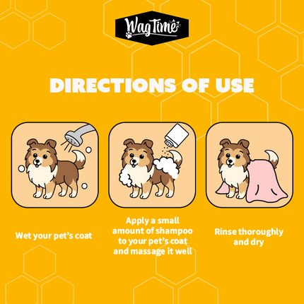 WagTime Honey & Shea Dog Shampoo 250ml