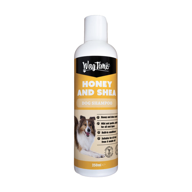 WagTime Honey & Shea Dog Shampoo 250ml