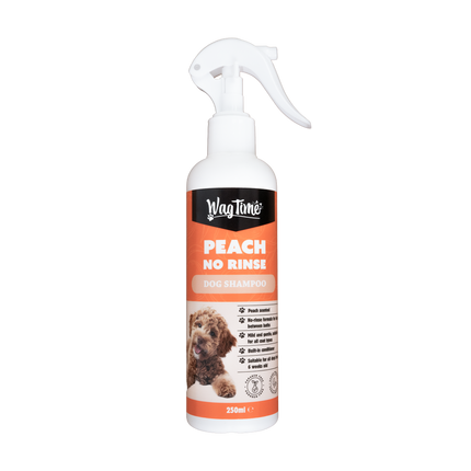 WagTime Peach No Rinse Dog Shampoo Spray 250ml