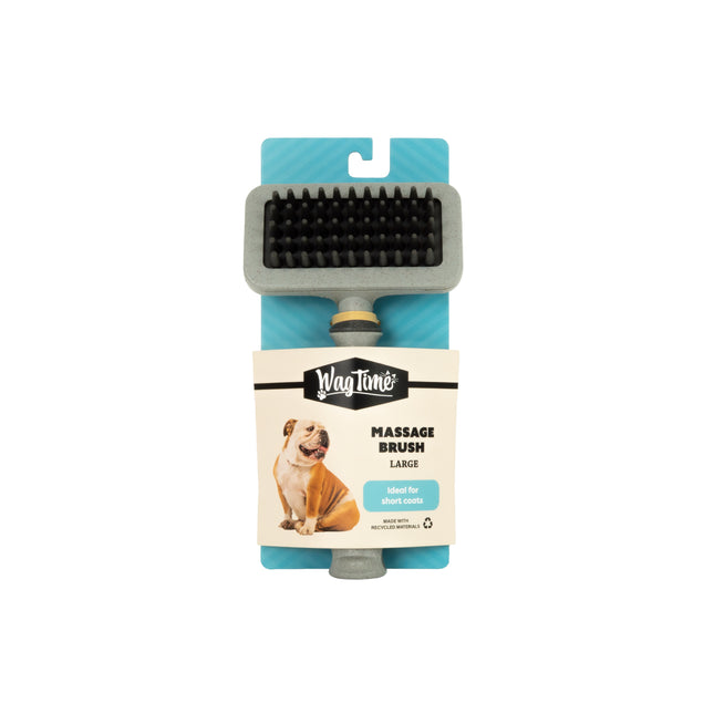 WagTime Recycled Massage Brush - Large