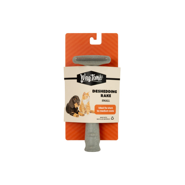 WagTime Recycled Deshedding Rake - Small