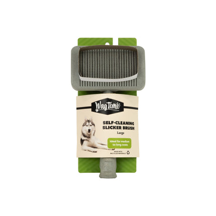 WagTime Recycled Self-Cleaning Slicker Brush - Large