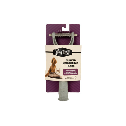 WagTime Recycled Curved Undercoat Rake