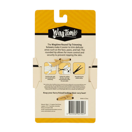 WagTime Recycled Round Tip Trimming Scissors